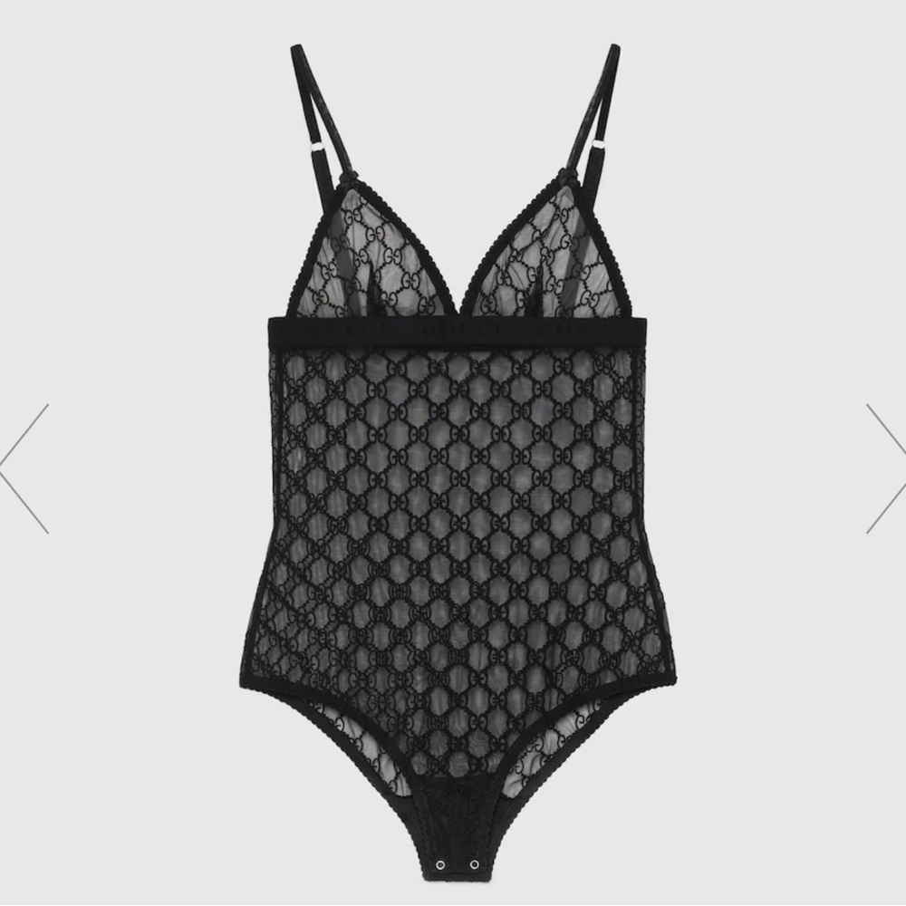 Gucci Tulle Bodysuit